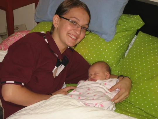 **Awwww**

I’m making progress on window trim, installed a storage system in Abigail’s closet, and mowed the yard, but all of that stuff pales in comparison to **more cute baby pictures!**