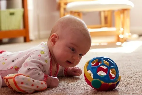 **Determined**

We had a very good weekend. We didn’t really do much beyond baby care, but we never do anyway these days. It’s to be expected. John did go grocery shopping and returned a mirror to Ikea. He picked up a new shoe rack for us and our Abby helped to put it together by screwing in all of the screws. Is it unusual for a two year to have such concentration? On a typical day at our house — yes.  
  

Gwen and Josie spent the past few days working on rolling over. They can now roll onto their sides. They’re also working on pushing themselves up during tummy time. Today, Josie got herself up AND considered an attempt to reach for a nearby toy.