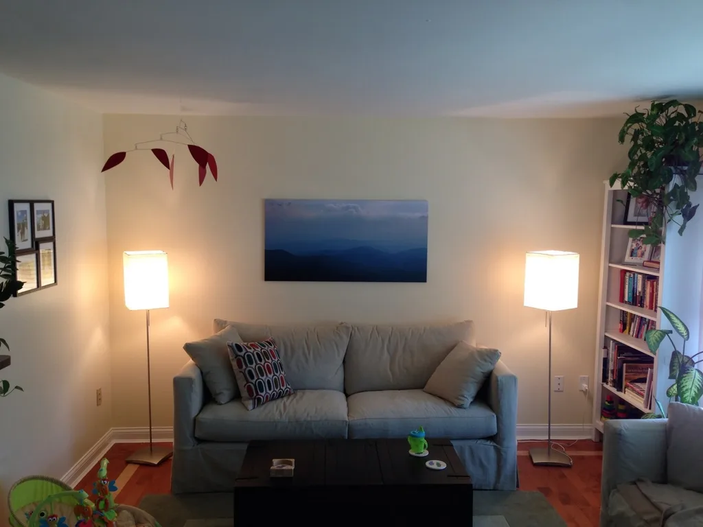 One year later – good-bye green wall, good-bye apartment furniture!