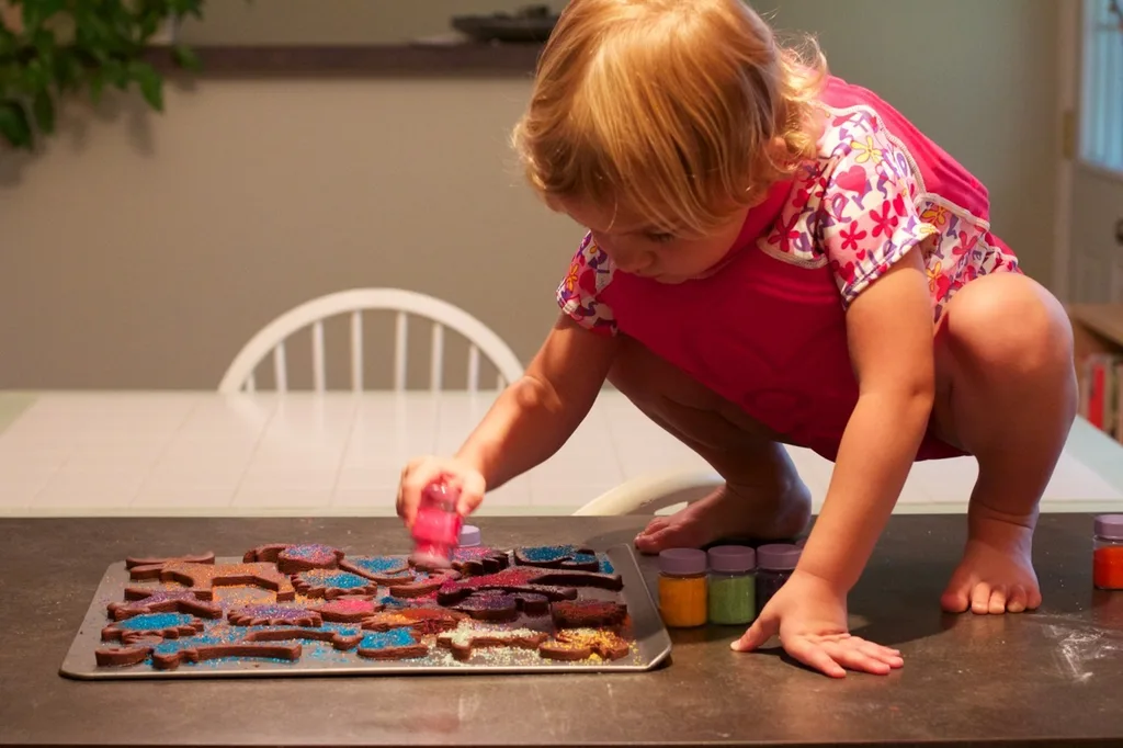 We spent this evening anticipating a swim at Uncle Joe & Aunt Christy’s house, and making homemade chocolate sugar cookies.