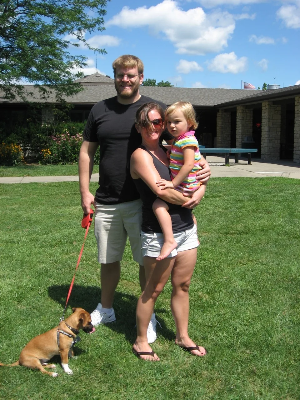 We had a wonderful time today at Miami Whitewater Park with Auntie Mel and Uncle Ron. Abby rode a boat for the first time, and got to be captain. We fed the ducks. We even enjoyed ice cream after playing at the playground.