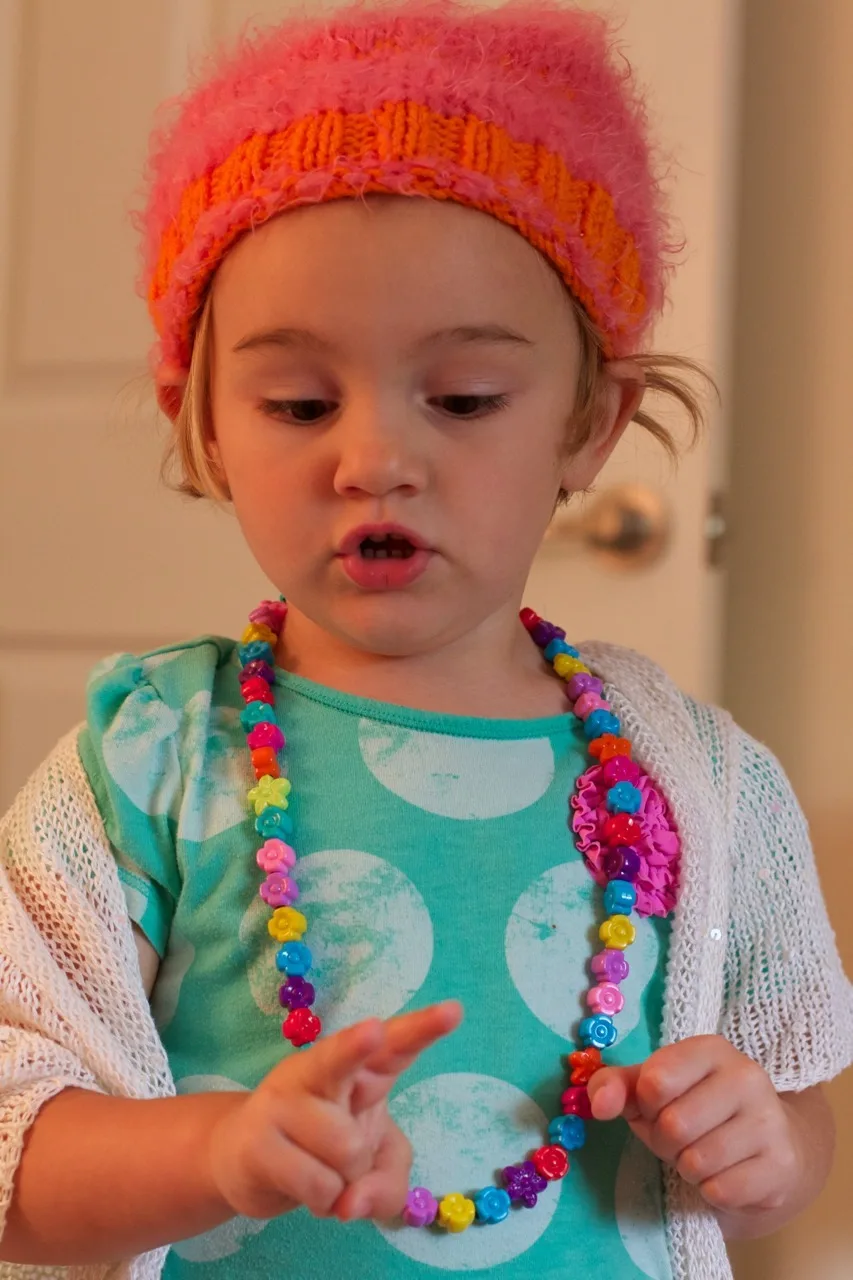 Our first day without Grandma Susan’s help went surprisingly well. We played lots of dress-up, did crafts outside on the deck, read many books, and more. Lunch time and nap times were thankfully uneventful. We’ll certainly miss her, and we’re extremely grateful for all she did for us, but we’re in a good place now. I think we can do this!