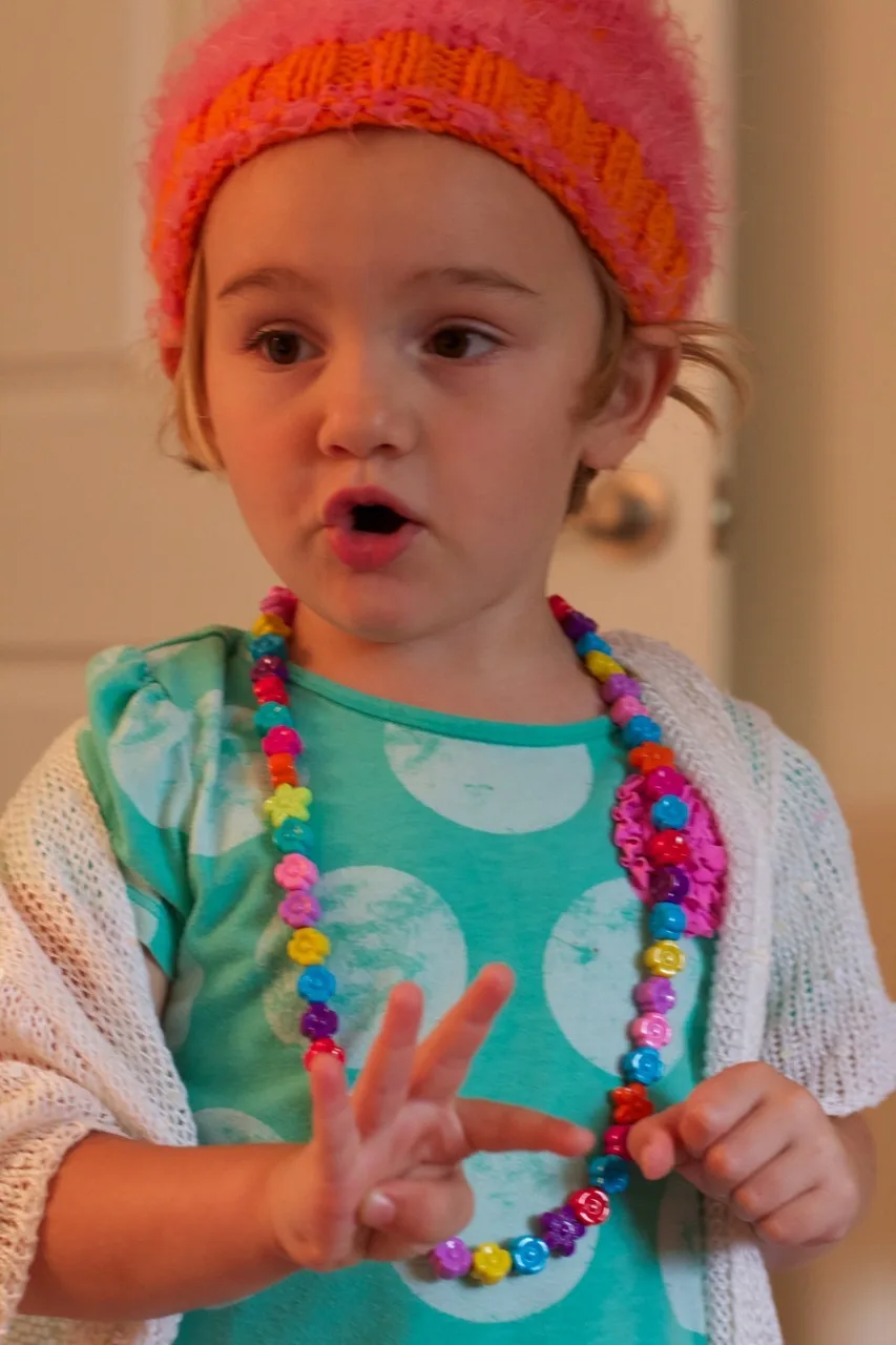 Our first day without Grandma Susan’s help went surprisingly well. We played lots of dress-up, did crafts outside on the deck, read many books, and more. Lunch time and nap times were thankfully uneventful. We’ll certainly miss her, and we’re extremely grateful for all she did for us, but we’re in a good place now. I think we can do this!