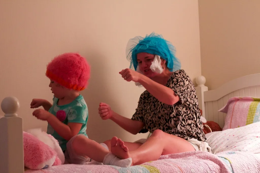 Abby had a fun time with Auntie Mel today.