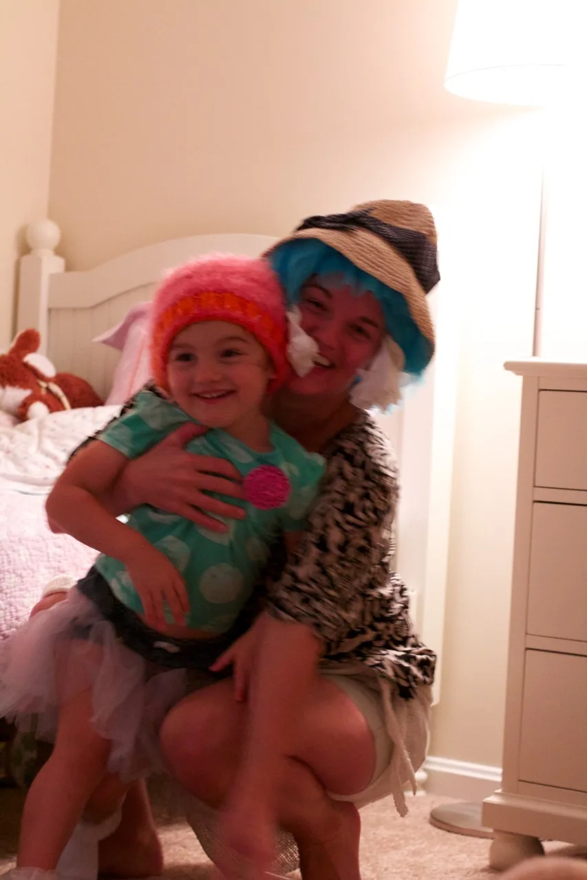 Abby had a fun time with Auntie Mel today.