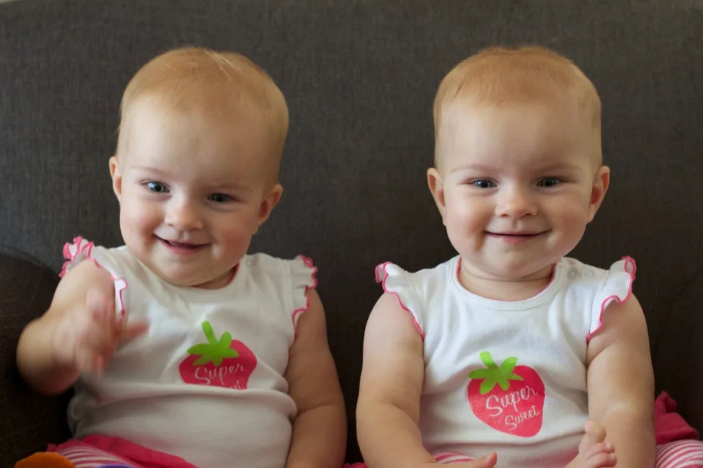 Our Gwen is crawling like a pro now too! Josie follows Abby around, and Gwen follows Josie. Somehow they all usually end up in the same room. Gwen also pulled herself up into a standing position for the first time yesterday. She was so proud. And, Josie climbed halfway up the stairs today.