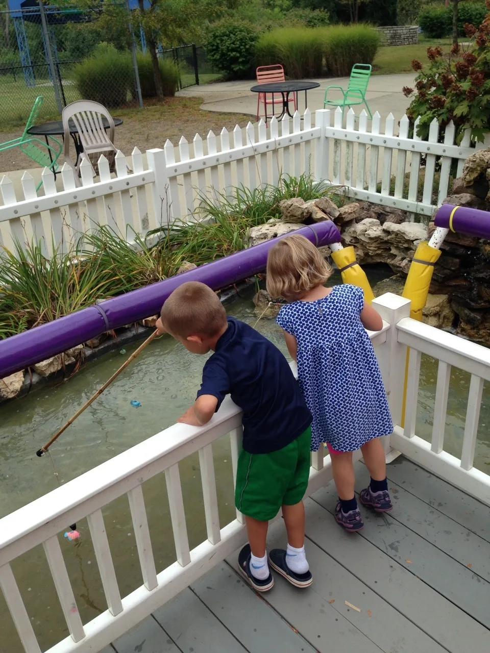We had a really good weekend! John took the day off work on Friday and we all went to Totter Otterville with our neighbor and her grandson. The play area was a bit dated, but it was clean and the kids had a blast. Abby especially liked fishing and playing in the ball pit. Josie liked the dance studio. (Gwen did too, but we weren’t very good at taking pictures.) And, speaking of dance, on Saturday, Abby got her first pairs of tap and ballet shoes. Our house is noisier and even happier as a result. These pictures capture or weekend. Be especially sure to notice the happy babies eating steak!