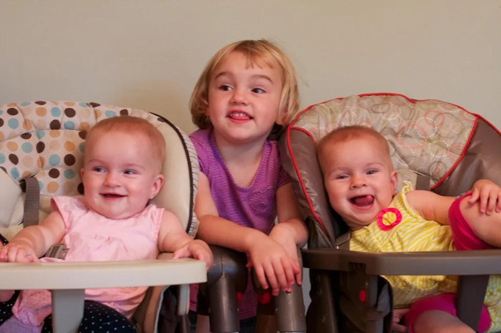 At ten months old (already!), the babies are doing some amazing things. They’re both accomplished crawlers, and can pull themselves up on everything. They’re also both trying to talk. They say “ma” for sure and Gwen seems to say teeth, cat, and cheese. They understand a lot more than they can say. They love pat-a-cake, and will bounce up and down to music. They also love feeding themselves finger foods. Their current favorites are canned vegetables. Potatoes, steak, and blueberries gave us some awesome zzzzs last night. Josie slept until 5am, woke up for some milk, and then went back to sleep until 7:30am! Gwen did great too. She was up at 2am and 6am, and then slept until 7:30am! Amazing!