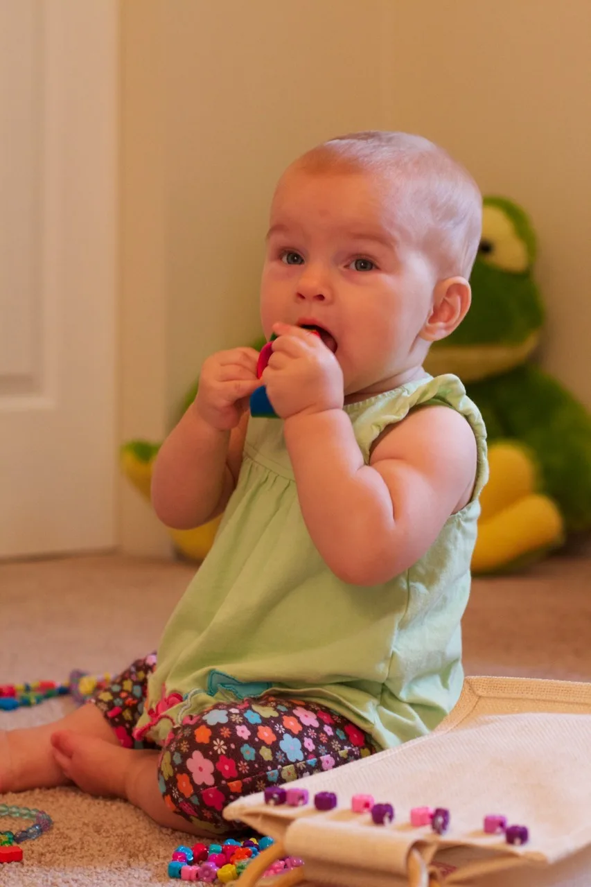 At ten months old (already!), the babies are doing some amazing things. They’re both accomplished crawlers, and can pull themselves up on everything. They’re also both trying to talk. They say “ma” for sure and Gwen seems to say teeth, cat, and cheese. They understand a lot more than they can say. They love pat-a-cake, and will bounce up and down to music. They also love feeding themselves finger foods. Their current favorites are canned vegetables. Potatoes, steak, and blueberries gave us some awesome zzzzs last night. Josie slept until 5am, woke up for some milk, and then went back to sleep until 7:30am! Gwen did great too. She was up at 2am and 6am, and then slept until 7:30am! Amazing!