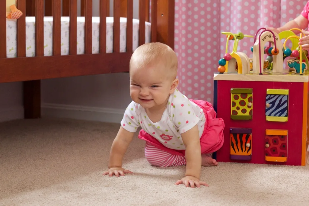 Gosh, are they getting big! Since we had a relaxing day at home today, I was encouraged to break out the camera. They don’t really hold still for long, but I was able to snap a few shots while they played — together!

One thing that really strikes me about twins is that they’re already playing together. It seemed like Abby was much older before she started playing with other babies. I guess when you’re always around another baby and you have a big sister, you figure out there’s fun to be had. They frequently play together, get into trouble together, and they seem to be having conversations already too. That last part is quite impressive since their only consistently recognizable word is “Ma.”