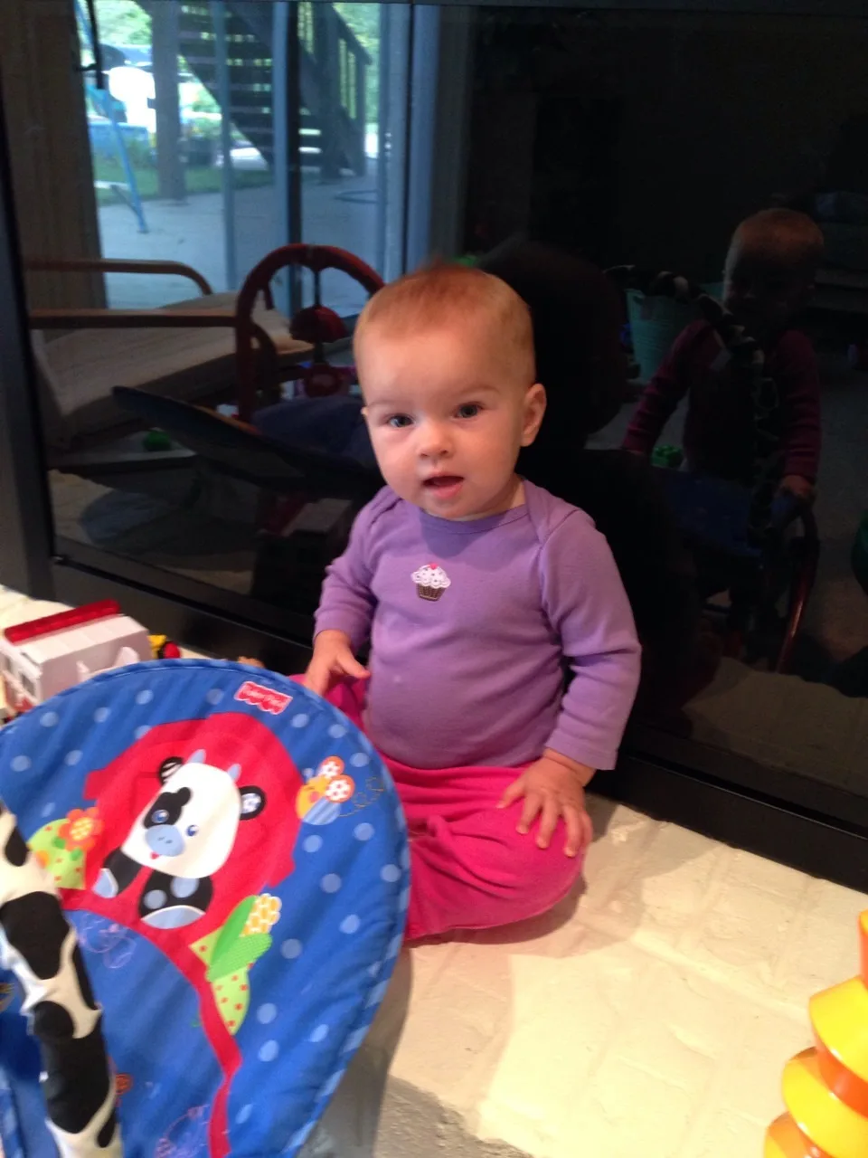 They can’t say it yet, but I think the babes are certainly thinking Abby’s often repeated question. – “Mom, does this look safe?”