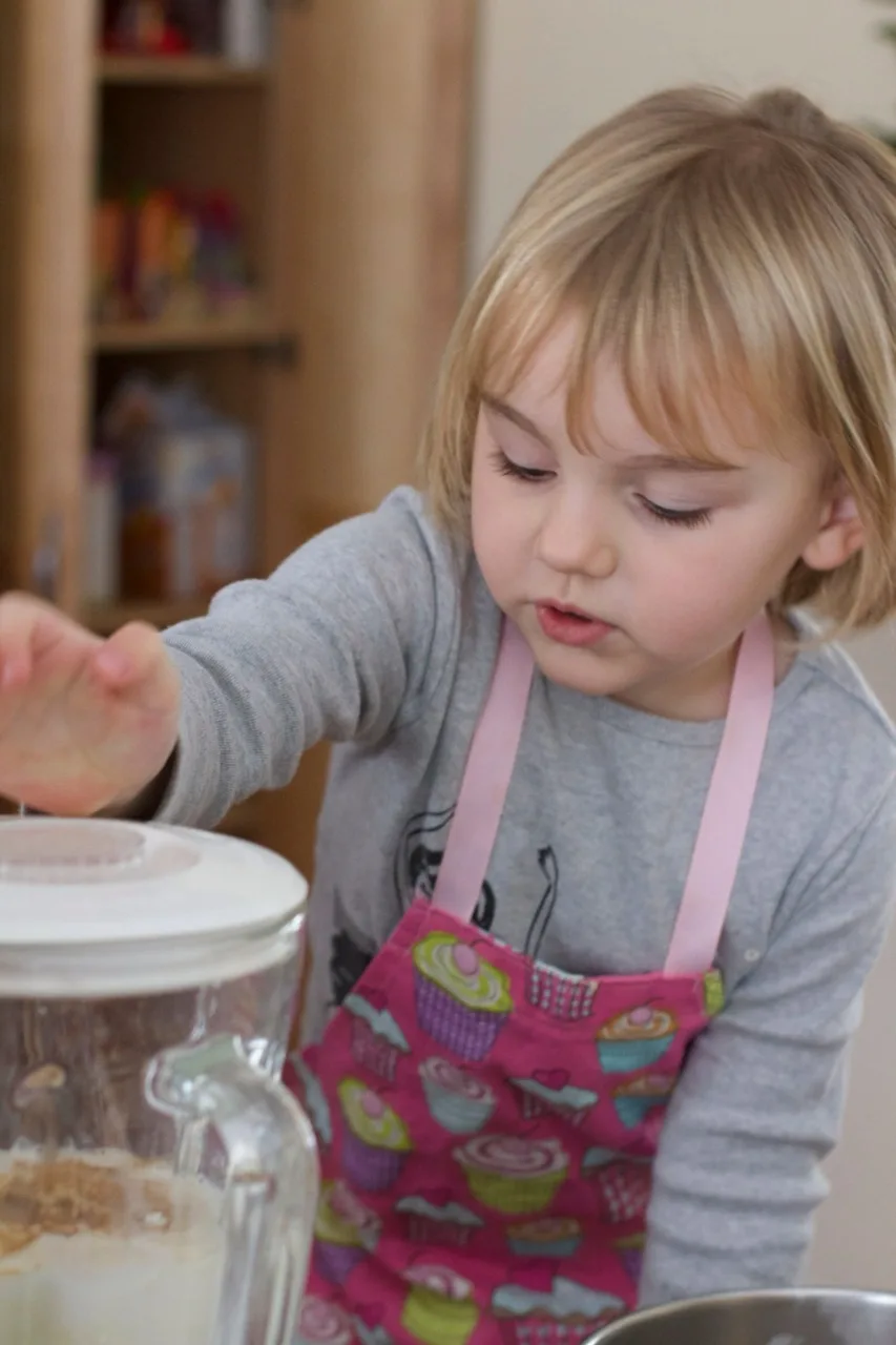 John had lots of help making “man crepes” for lunch. Everyone enjoyed eating them just as much as they enjoyed making them.