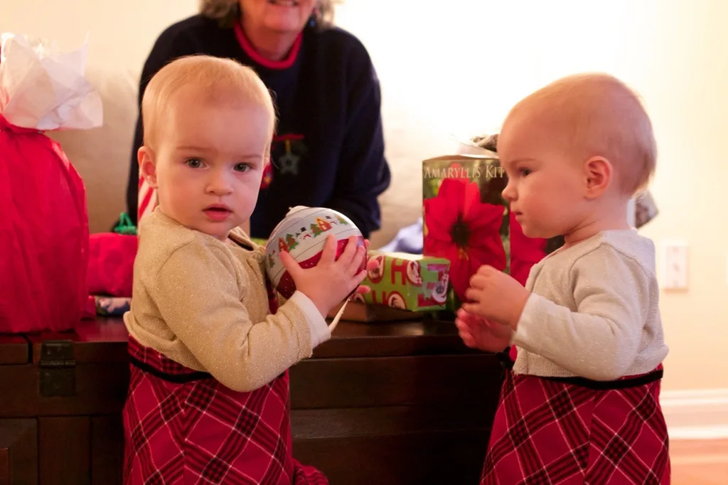 We enjoyed our annual Christmas Eve celebration with family at our house. The girls had fun helping everyone open their presents during the gift grab. Looking back at the pictures to select some for this post, it looks like Ron was the most excited about his present. Good thing no one stole it!