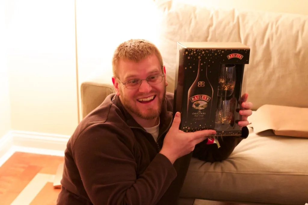 We enjoyed our annual Christmas Eve celebration with family at our house. The girls had fun helping everyone open their presents during the gift grab. Looking back at the pictures to select some for this post, it looks like Ron was the most excited about his present. Good thing no one stole it!