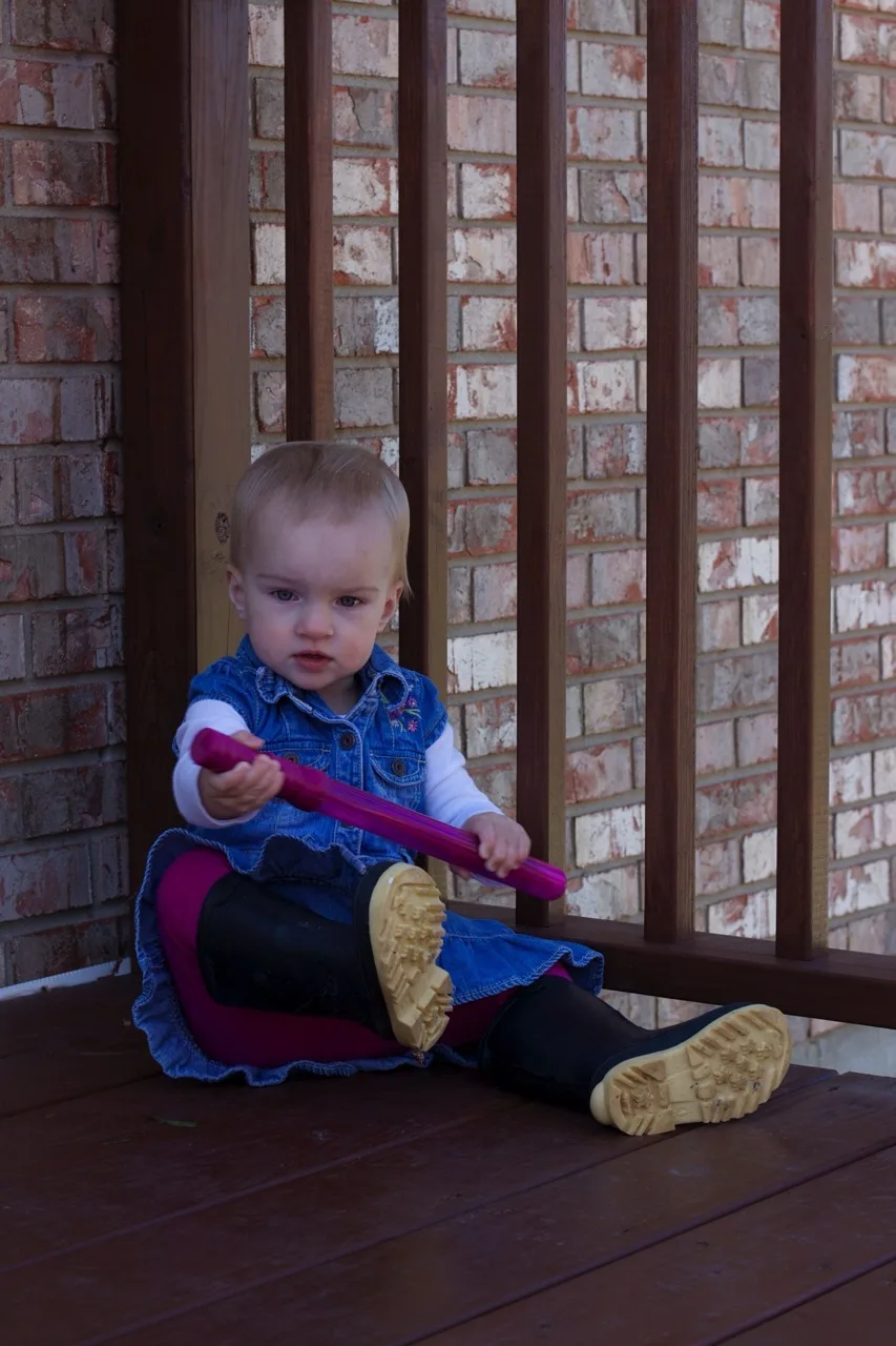 Bubbles! The girls had lots of fun with bubbles today, especially Gwen. She just squeals with delight.