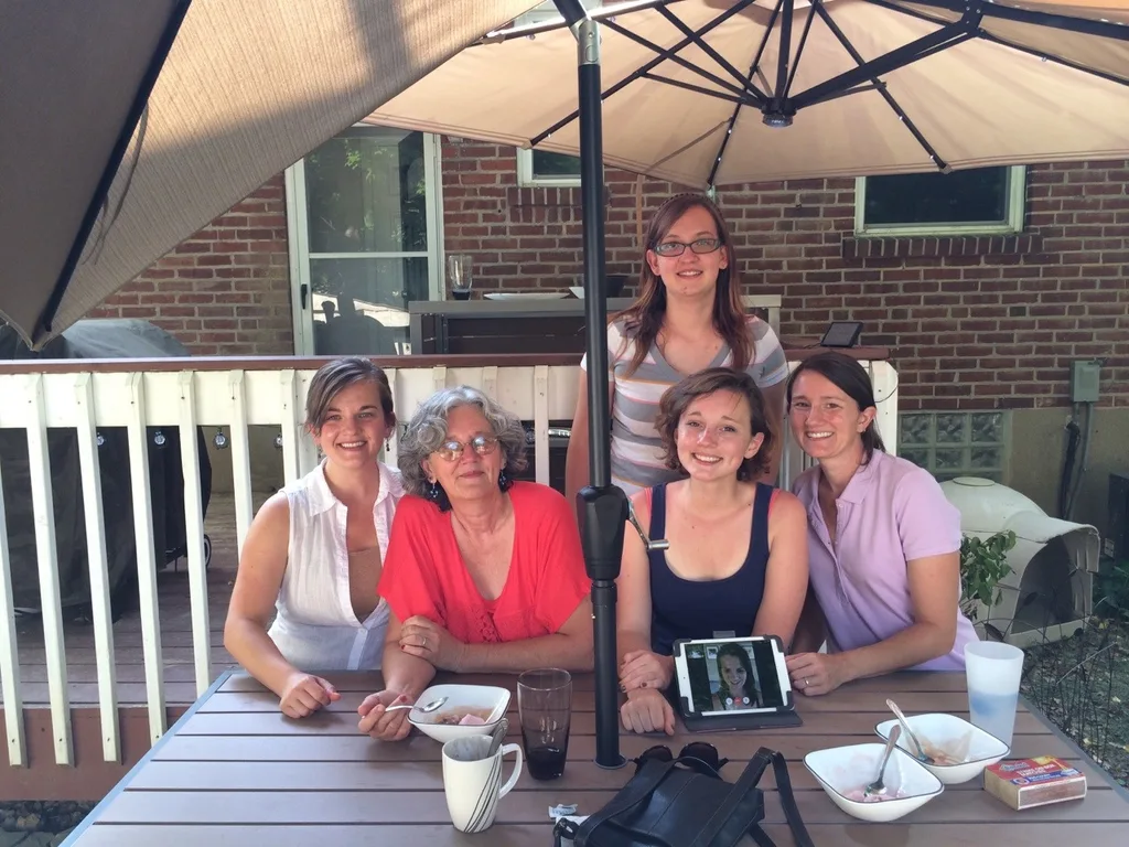 The girls were nice to their Papa tonight – no trouble from them while I attended my sister book discussion.