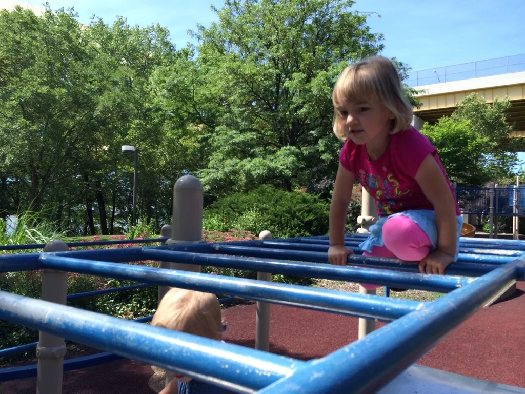 It was a beautiful morning for a walk across the Purple People Bridge and a picnic at Sawyer Point.