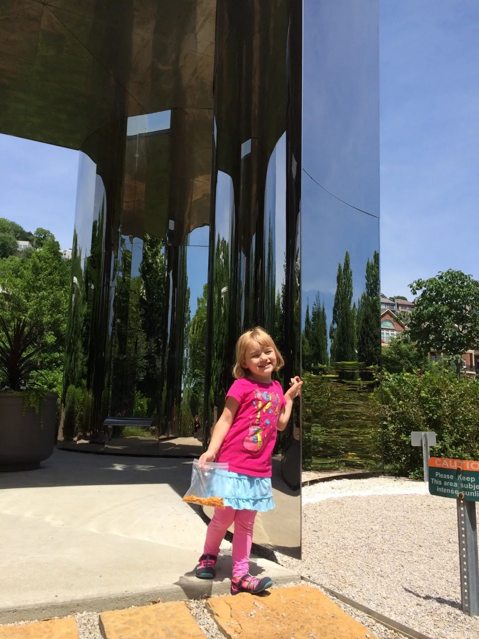It was a beautiful morning for a walk across the Purple People Bridge and a picnic at Sawyer Point.