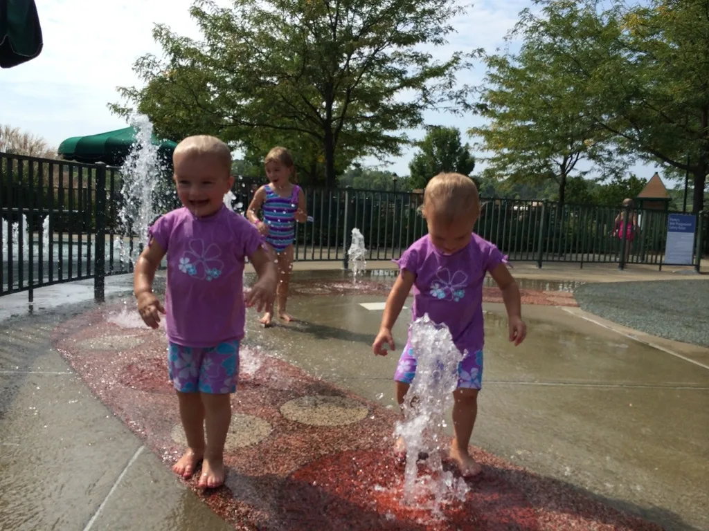 Great morning feeding the ducks and splashing around at Winton Woods Park
