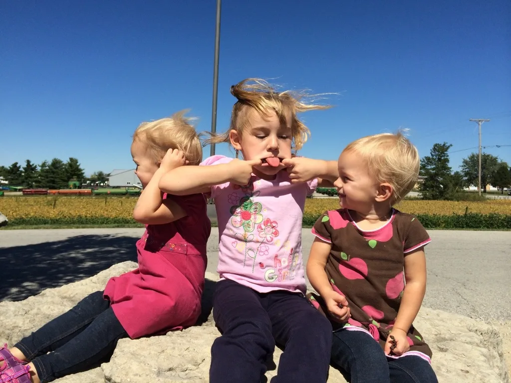 Amelia and Ron are married! They had a wonderful wedding at Lake Hope. We were all too busy having fun to take any really good pictures though. Lucky for us there was a photographer! More and better pictures coming soon. (Pictures: after the ceremony; rehearsal dinner; an enthusiastic rocking Gwen; outside our cabin; top bunk jumpers; silliness after lunch on the road).