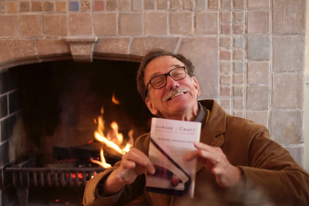 Opening presents at Grandma and Grandpa’s house