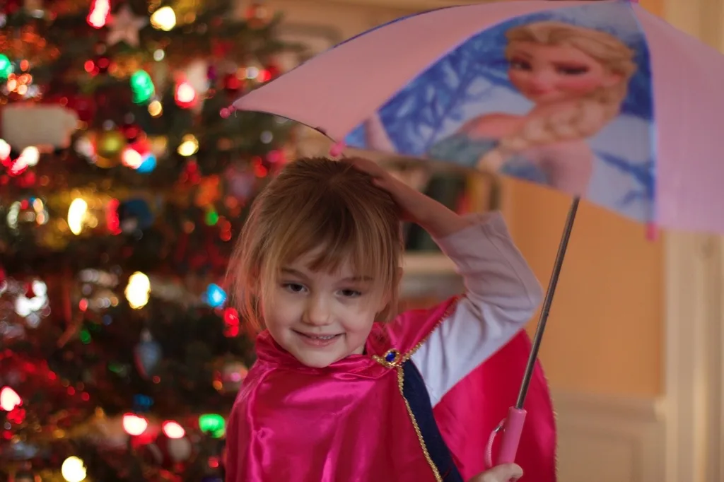Opening presents at Grandma and Grandpa’s house