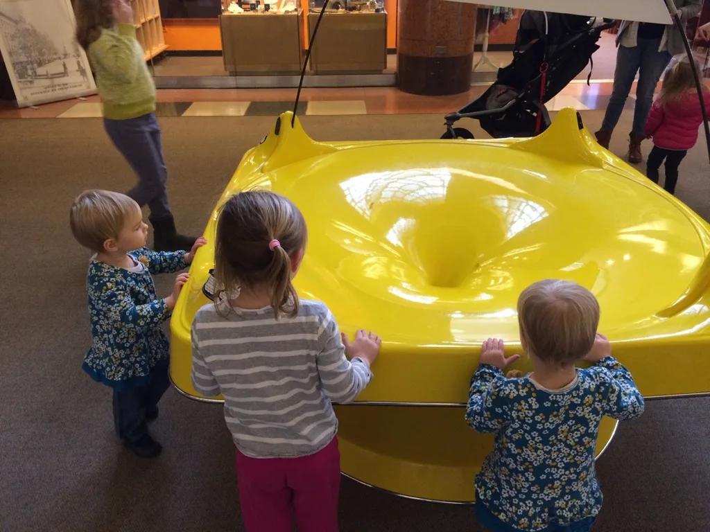 We had a fun Saturday morning excursion to the Museum Center. Gwen and Josie especially liked the chicken truck, and riding the escalators. Abby greatly enjoyed, and was really adept at tangrams.