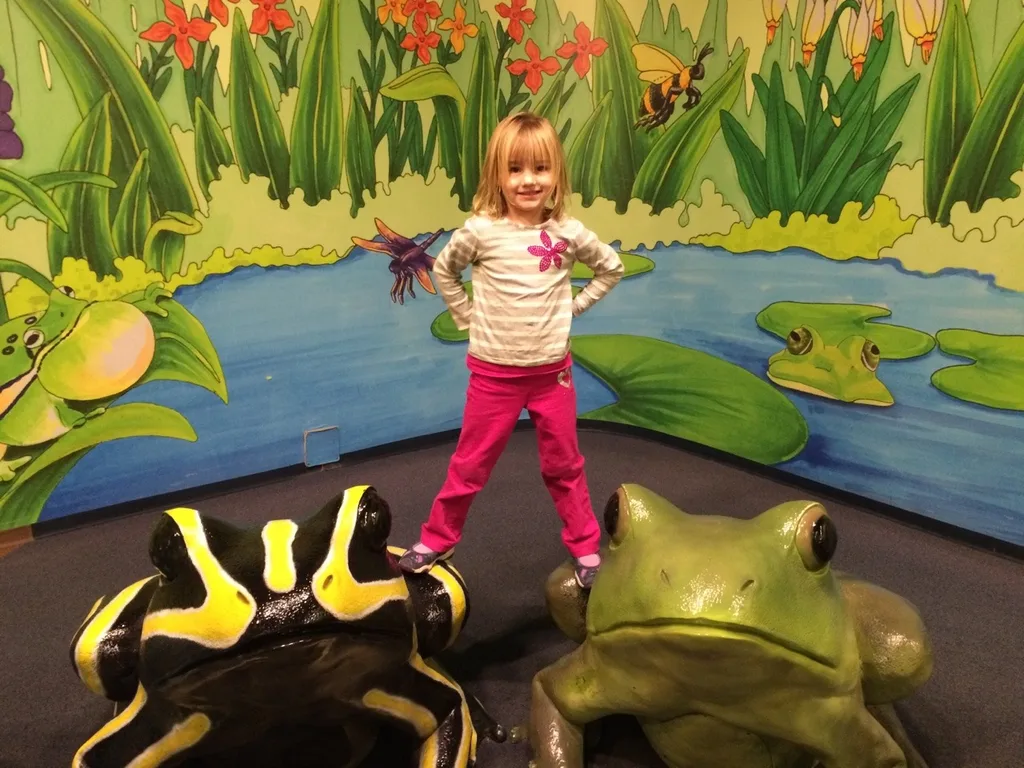 Abby made two new friends at Newport Aquarium this morning.