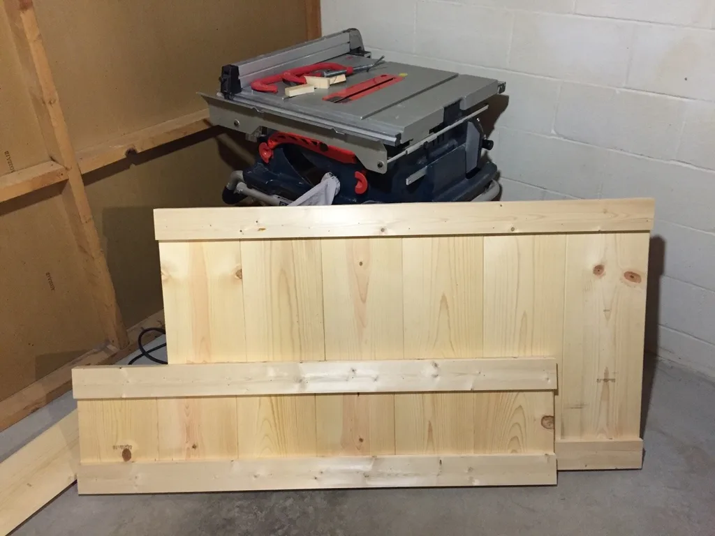 That took longer than I expected.

After two and a half months (and a herniated disc), we have a bed. We like it, and so do our bouncing girls.