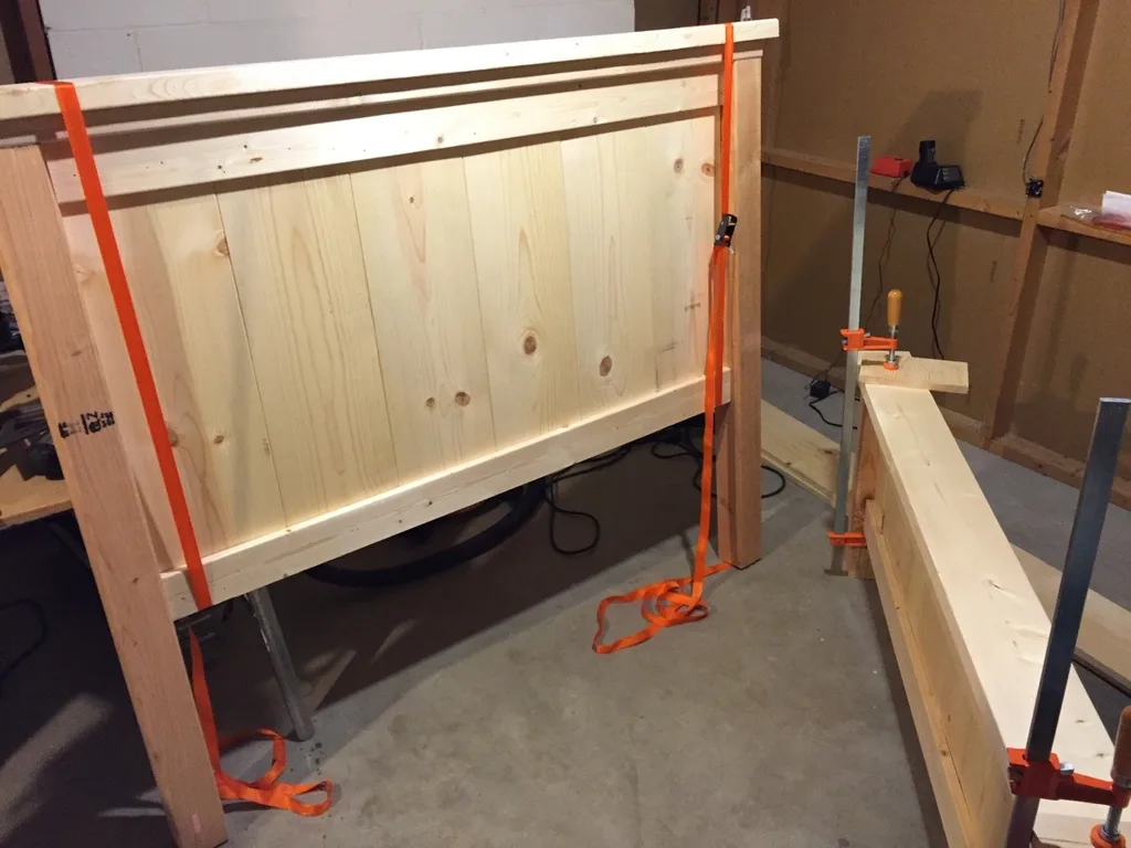 That took longer than I expected.

After two and a half months (and a herniated disc), we have a bed. We like it, and so do our bouncing girls.