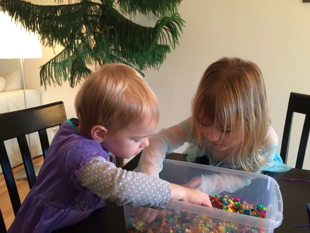 Crafts with the girls on a “lazy” Wednesday morning.