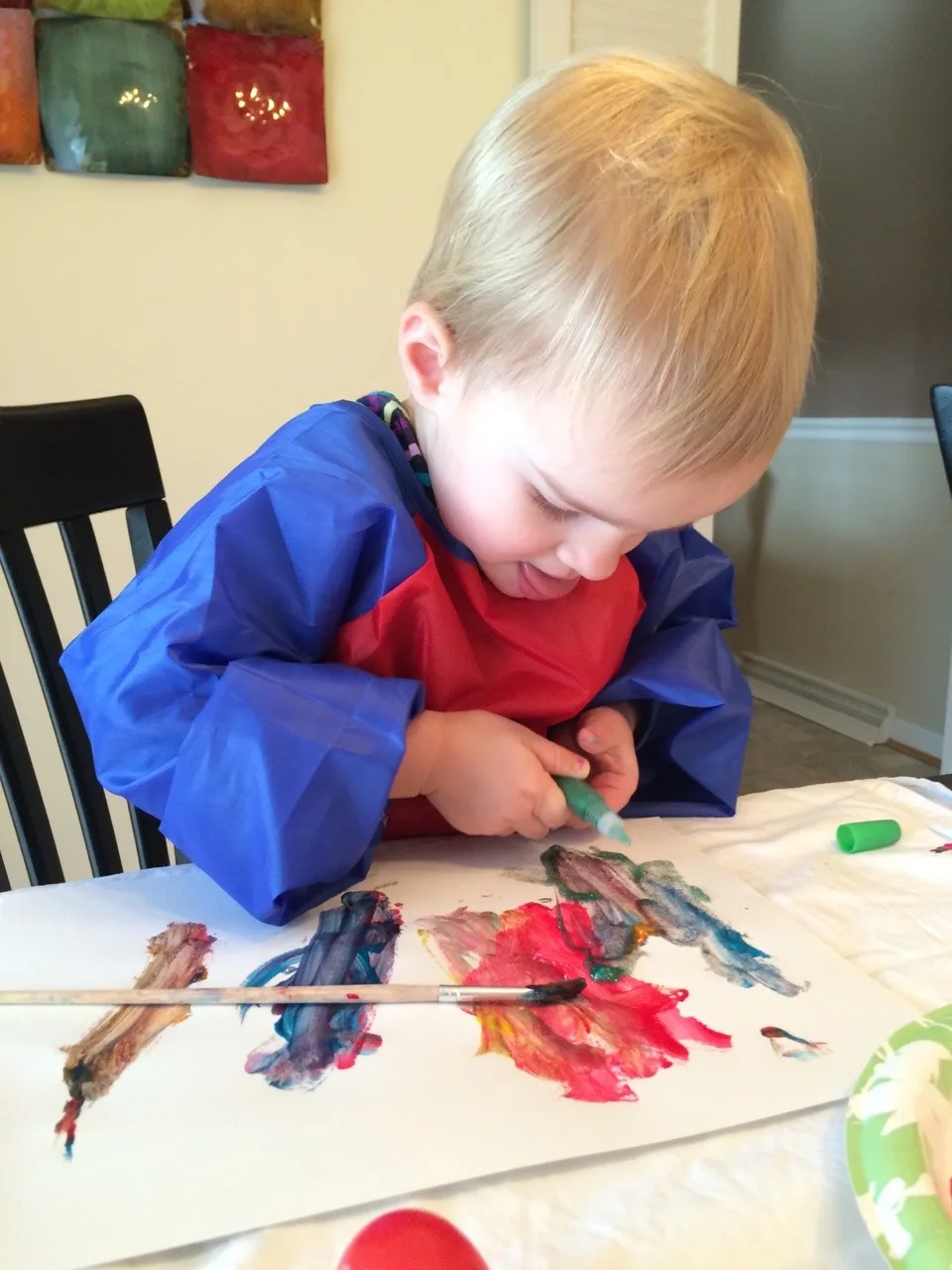 Crafts with the girls on a “lazy” Wednesday morning.