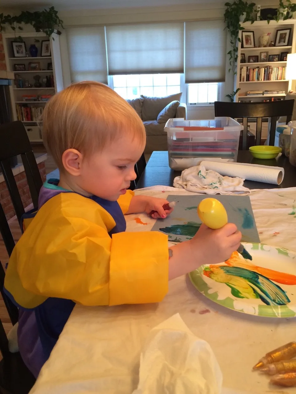 Crafts with the girls on a “lazy” Wednesday morning.