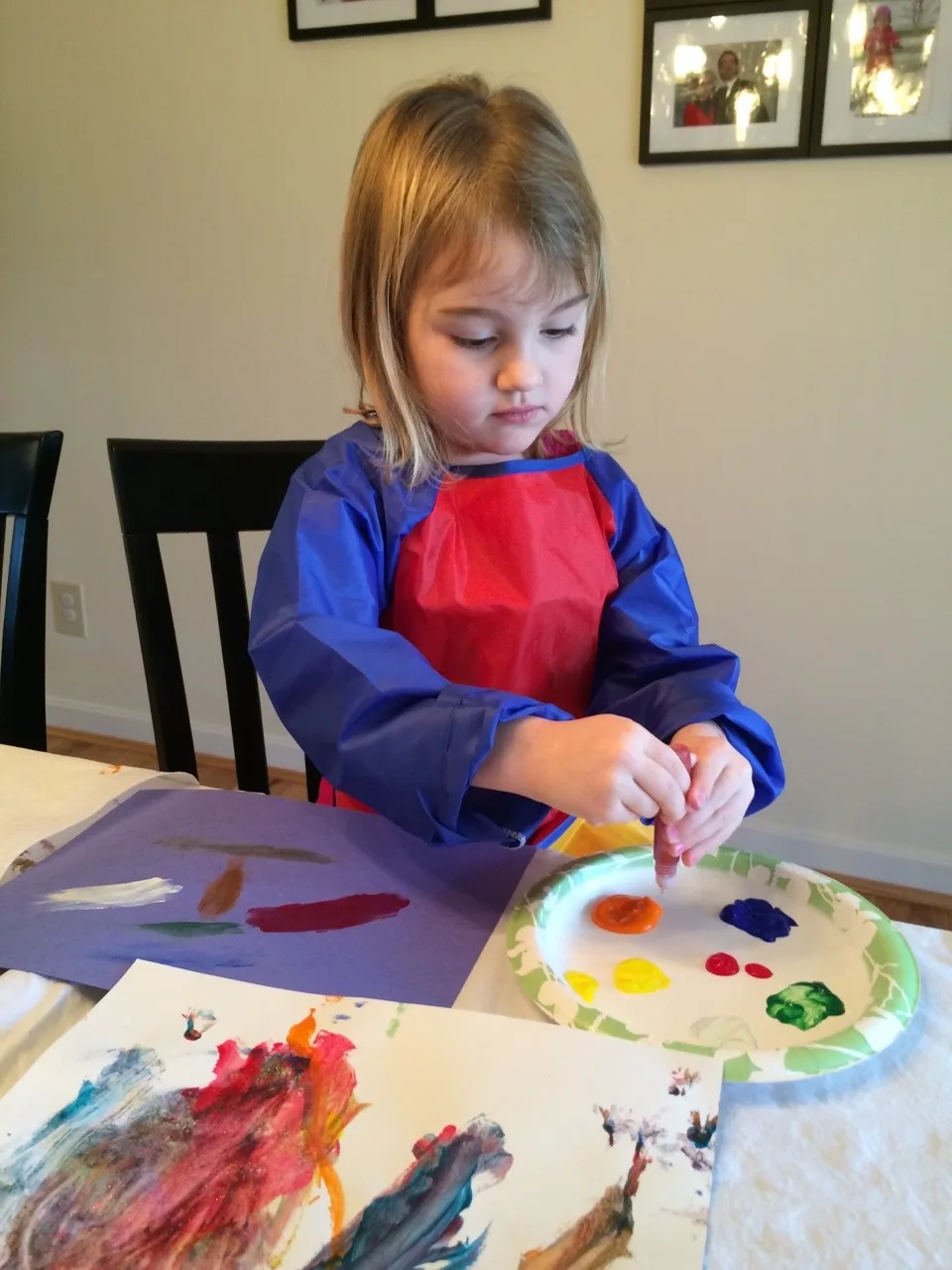 Crafts with the girls on a “lazy” Wednesday morning.