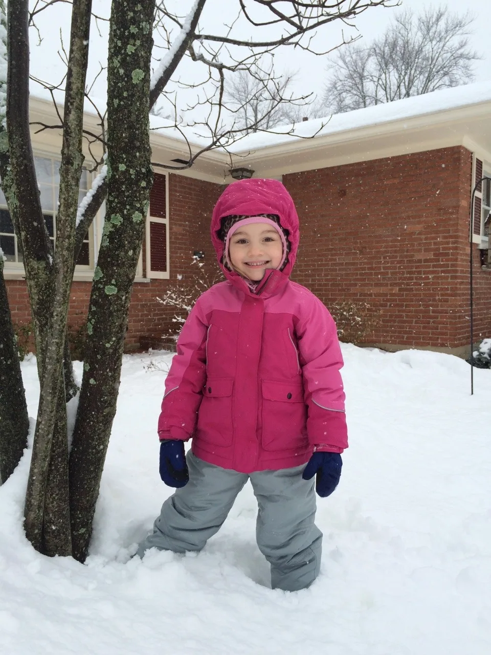 Abby came outside with me to shovel the driveway - again. She was joined by a friend. Impressive snowmen for some 4 year olds, right? Ok, perhaps they had a little help from me.