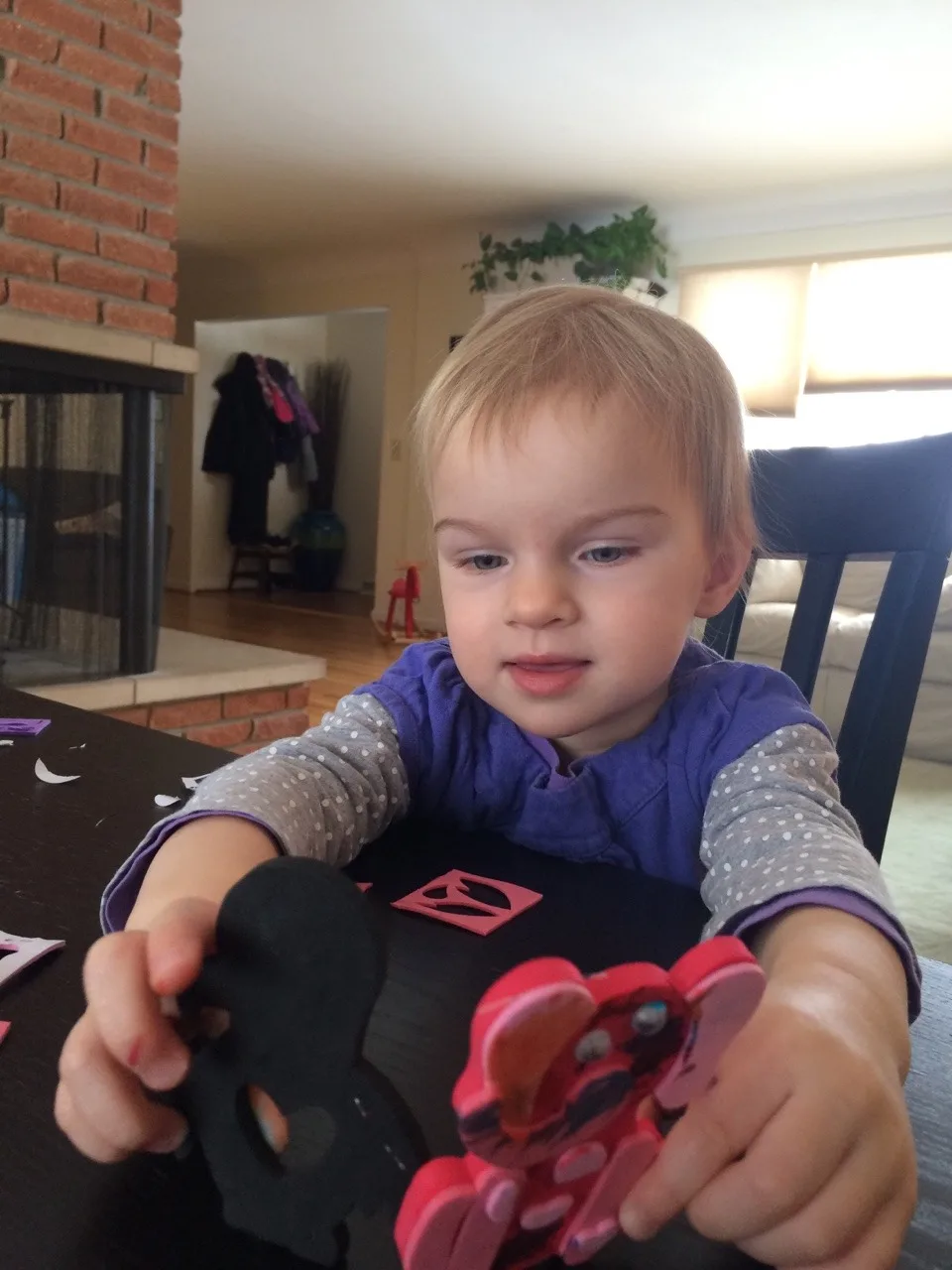 After their fun in the snow, the girls enjoyed making elephants, monkeys, and birds.