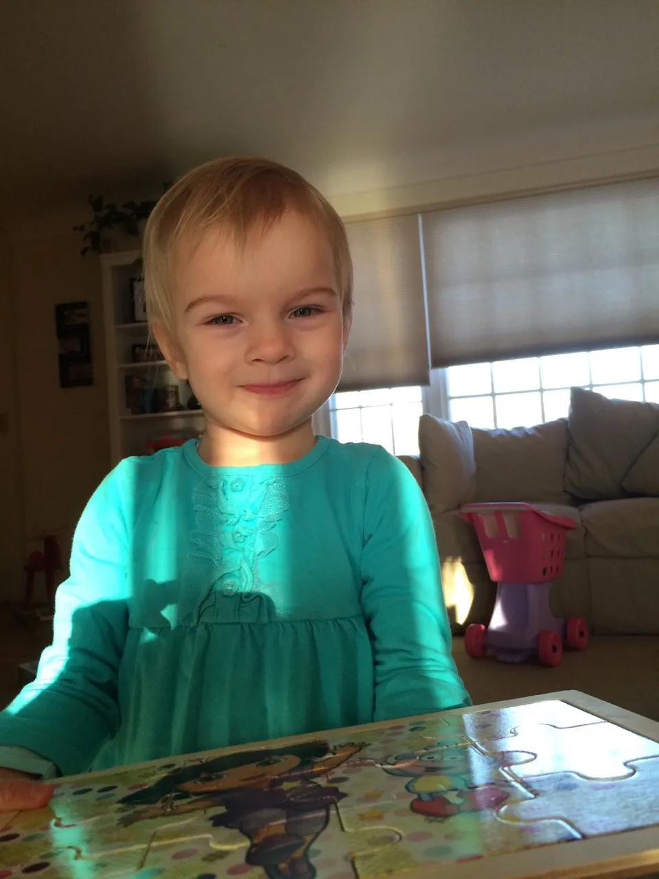 “Mama, you can’t help. I going to do this all by myself!” And she did! “By myself” is an often heard phrase these days.