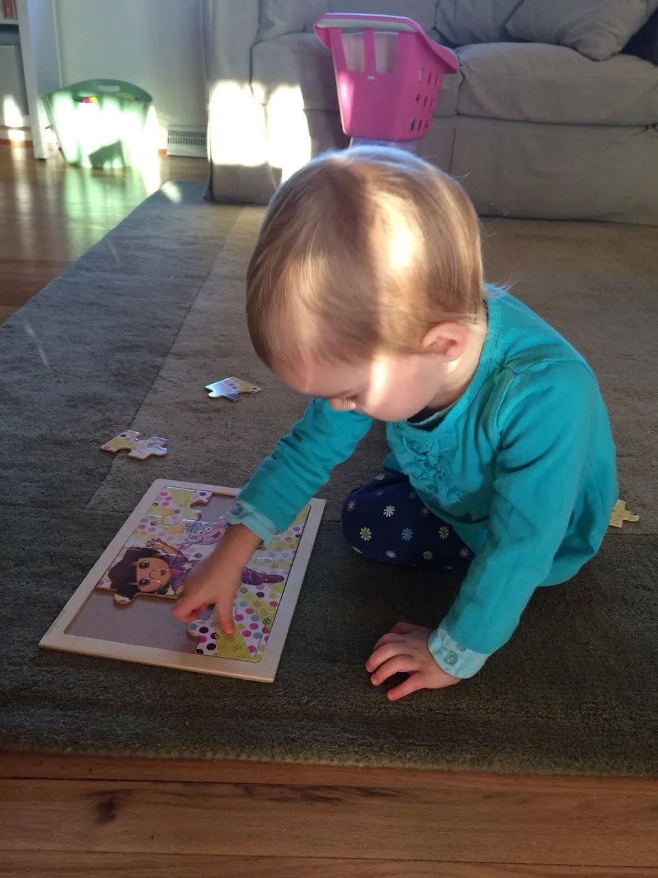 “Mama, you can’t help. I going to do this all by myself!” And she did! “By myself” is an often heard phrase these days.