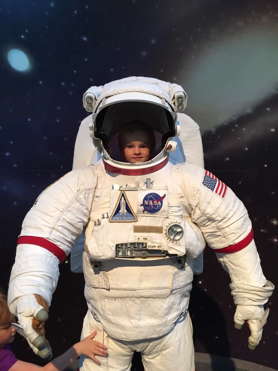 John’s wish finally came true. We made our first trip to the Air Force Museum today. Everyone had a good time, but my favorite part was listening to Gwen as she pushed Josie around in a stroller. “Hey! Look at this Jos. It’s an airplane!”