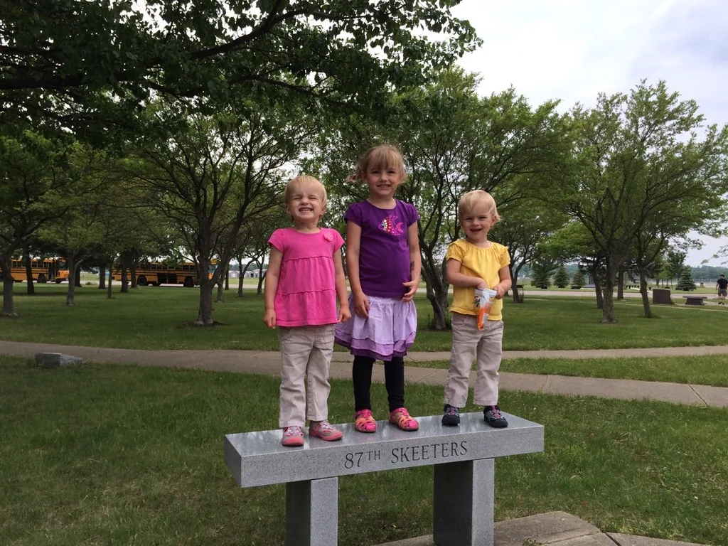 John’s wish finally came true. We made our first trip to the Air Force Museum today. Everyone had a good time, but my favorite part was listening to Gwen as she pushed Josie around in a stroller. “Hey! Look at this Jos. It’s an airplane!”