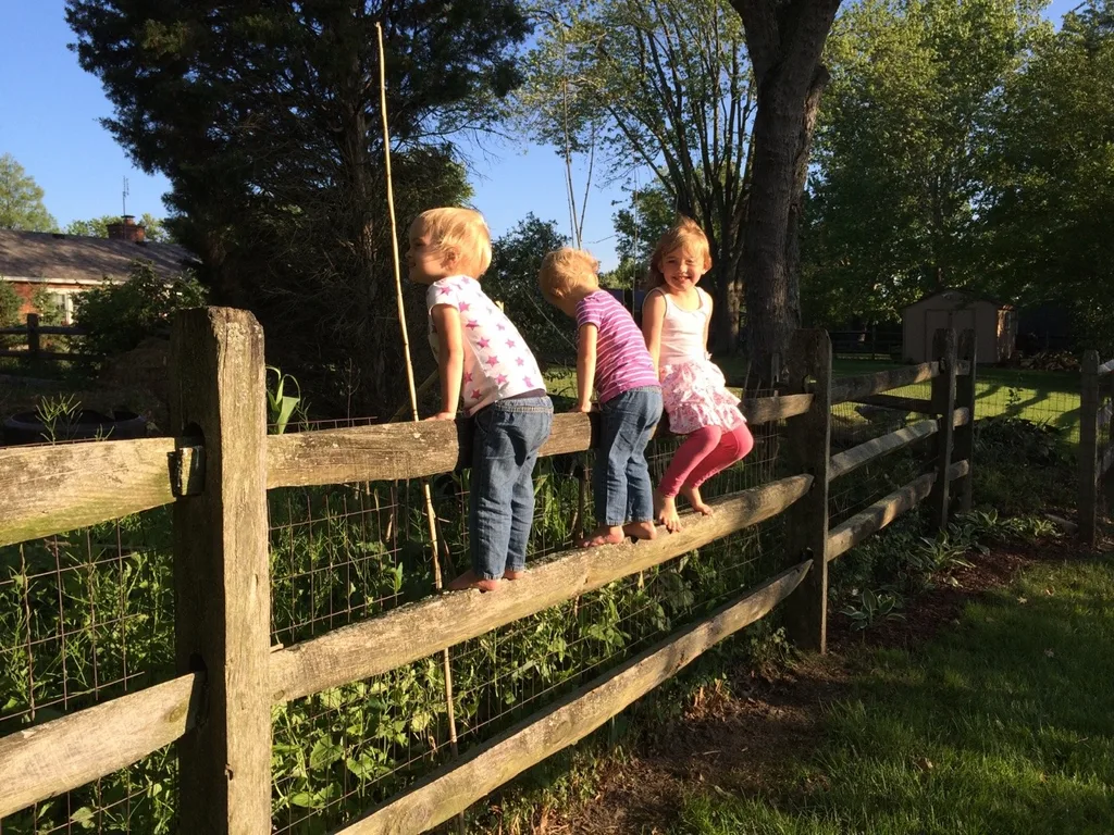 Cute pictures from the week so far. 1) Dinner with the aunties for Em’s last day in town. 2) Won’t be too long before they can all climb over. Acrobats! 3) Abby playing with her neighborhood girlfriends Norah and Ali. 4) The perfect seesaw for a pair of twin friends. Gwen and Josie with Leo and Ana at Weller Park.