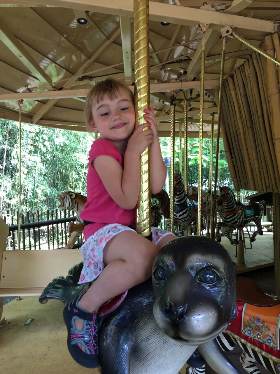 Mama and Abby morning at the Zoo.