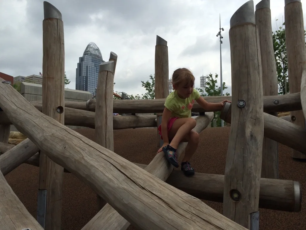 We had a great time this morning visiting the new carousel, playground, and fountain at Smale Riverfront Park. I’m so impressed by our new parks!