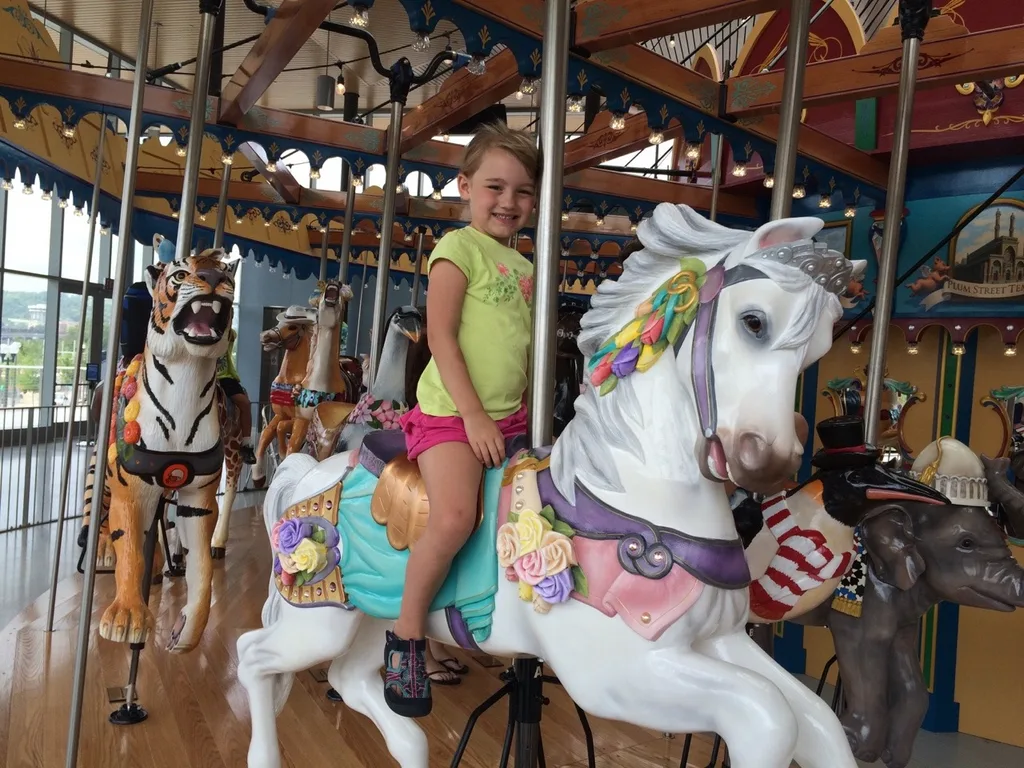 We had a great time this morning visiting the new carousel, playground, and fountain at Smale Riverfront Park. I’m so impressed by our new parks!