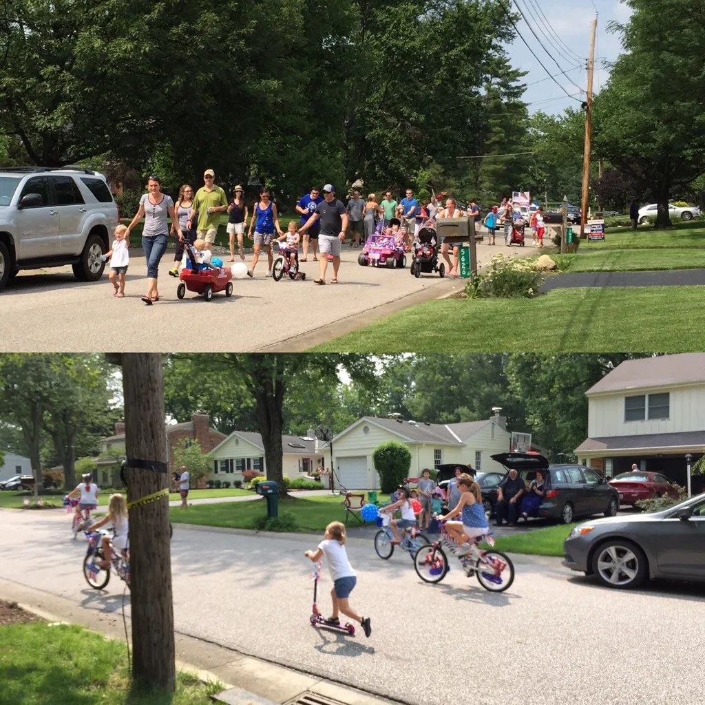 Kudos to our neighborhood for making each kid feel like a winner! My girls won ribbons for “most patriotic twins” and “best decorated scooter” in the 4th of July parade. They’ll definitely want to spend even more time decorating their entries next year!