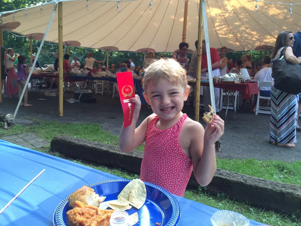 Kudos to our neighborhood for making each kid feel like a winner! My girls won ribbons for “most patriotic twins” and “best decorated scooter” in the 4th of July parade. They’ll definitely want to spend even more time decorating their entries next year!