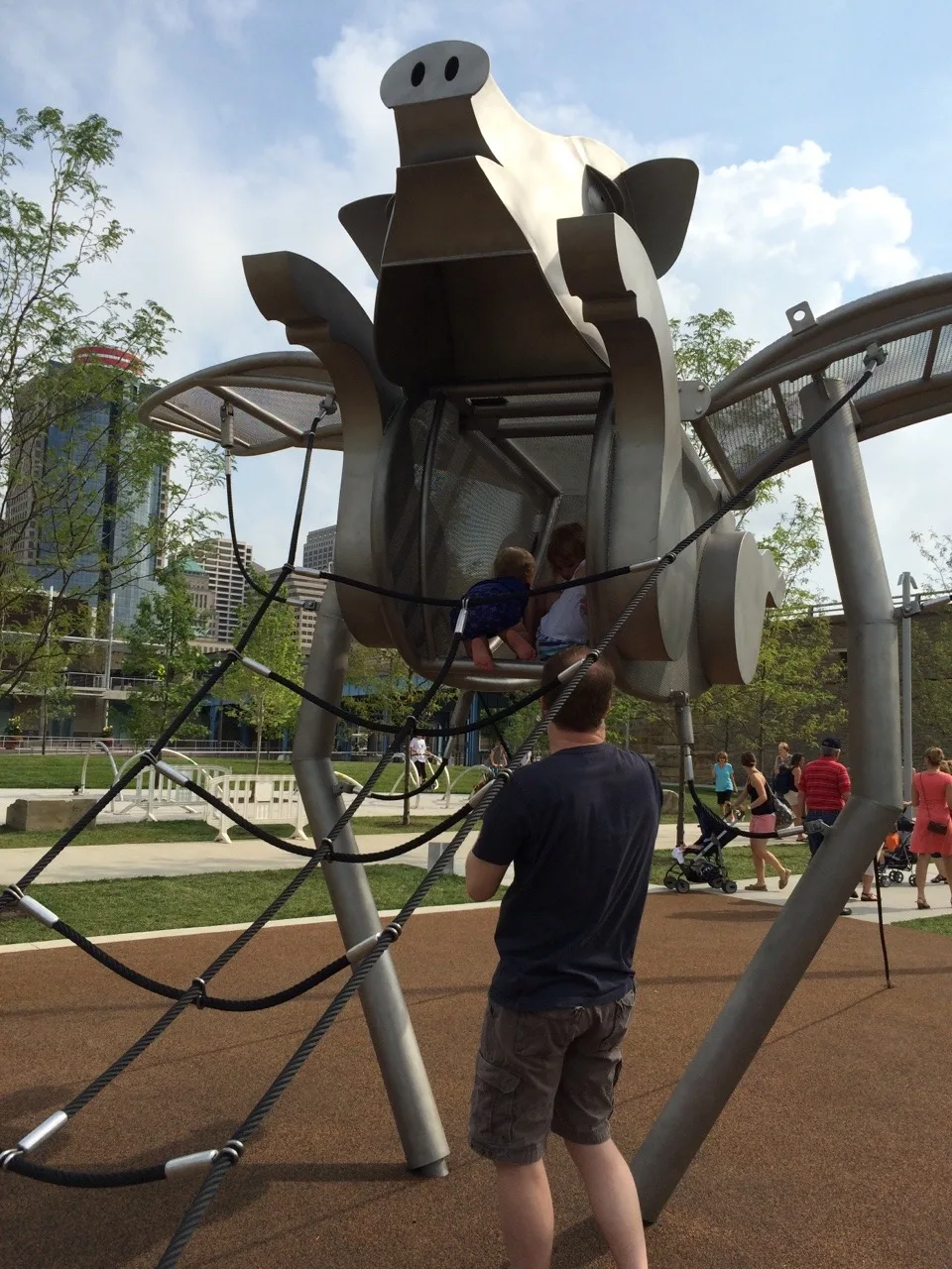“Can I come too?” Yes, Josie! We all got to enjoy Smale Riverfront Park today.