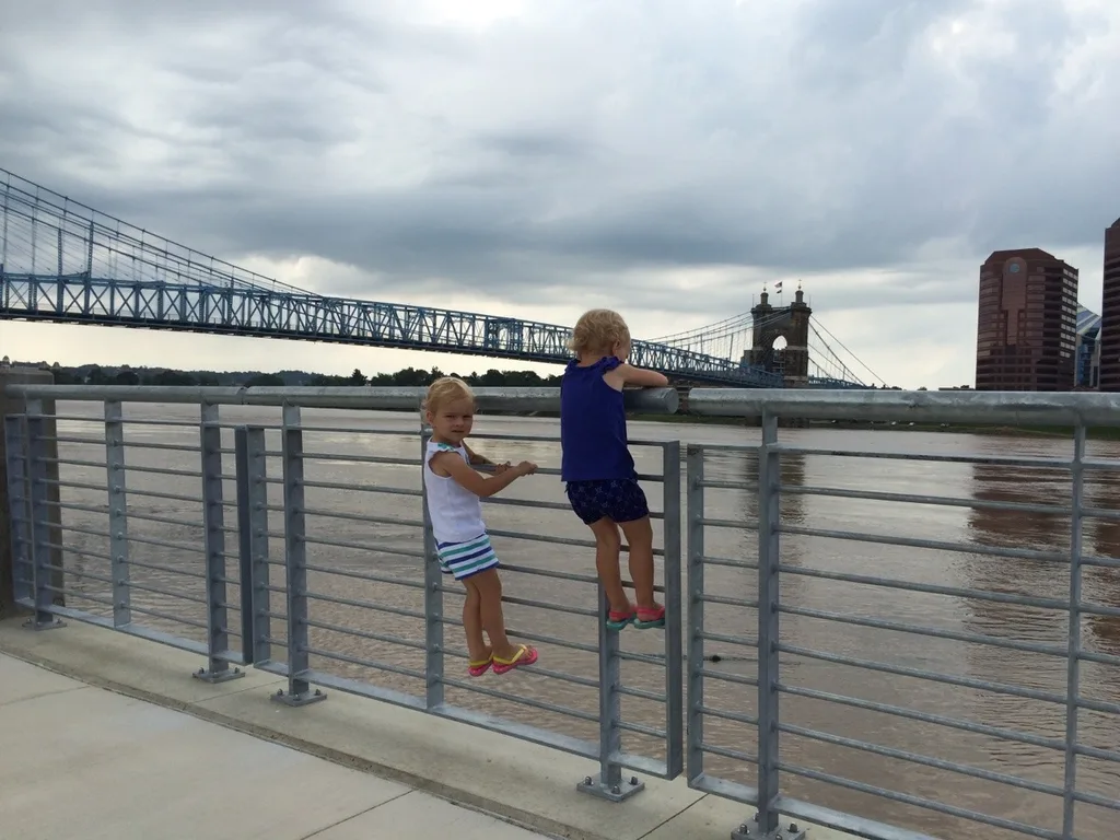 “Can I come too?” Yes, Josie! We all got to enjoy Smale Riverfront Park today.