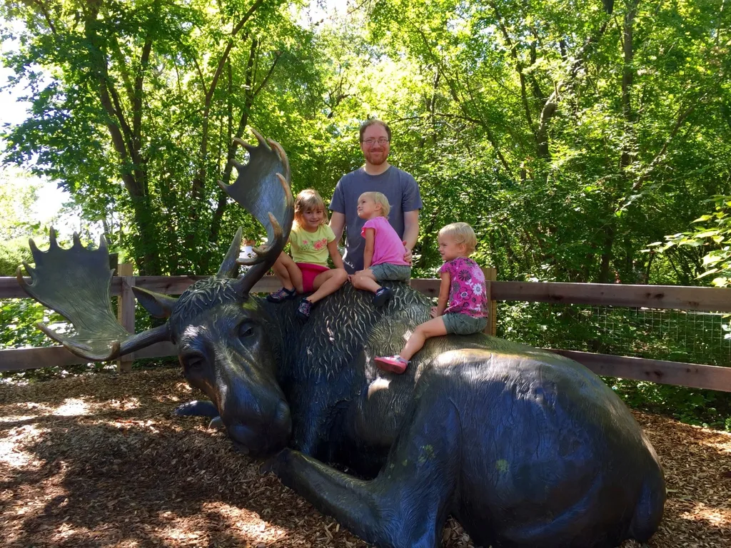 Our first out-of-town trip with all three girls was a big success. We drove to Columbus, stayed at a hotel, went swimming, and went to the Columbus Zoo.

Even though the hotel’s pool was filled almost entirely with chlorine and the zoo had more rides and souvenir stalls than animals, we had a blast. Our girls really enjoyed the adventure.

We’re already looking forward to our next trip in September.