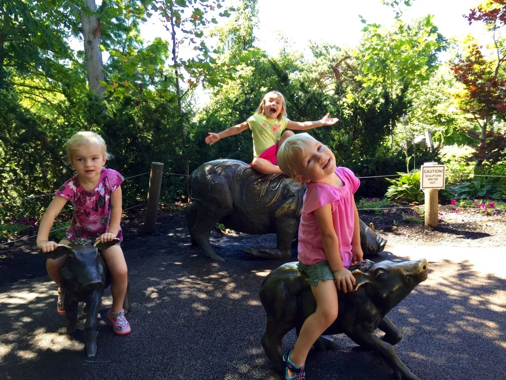 Our first out-of-town trip with all three girls was a big success. We drove to Columbus, stayed at a hotel, went swimming, and went to the Columbus Zoo.

Even though the hotel’s pool was filled almost entirely with chlorine and the zoo had more rides and souvenir stalls than animals, we had a blast. Our girls really enjoyed the adventure.

We’re already looking forward to our next trip in September.